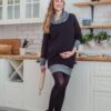 Pregnant woman in maternity clothes