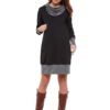 Breastfeeding dress with zippers