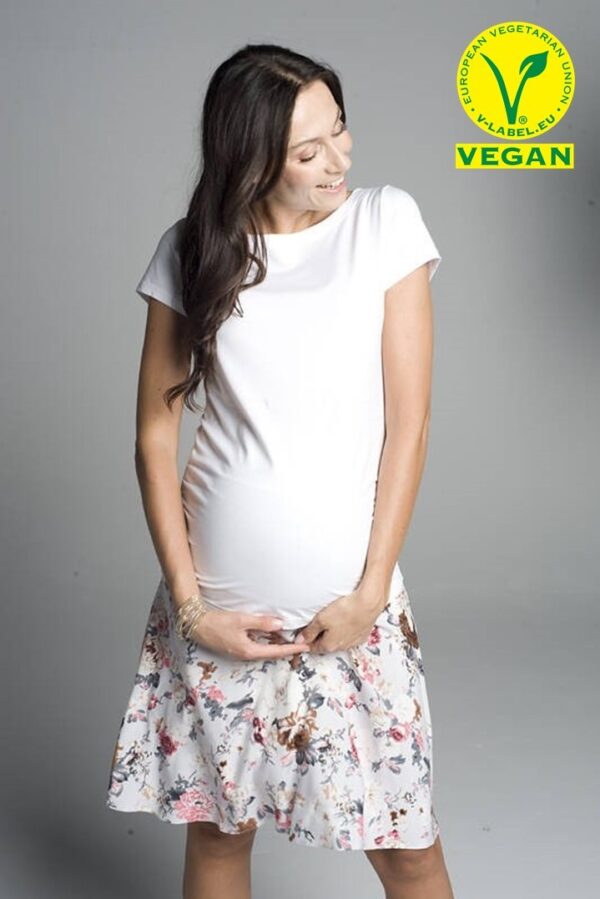 Boat-neck maternity shirt