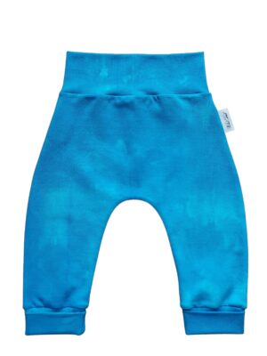 Handmade aqua blue baby pants - most comfy.